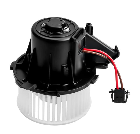Premium Hvac Heater Blower Motor Fan Dead Simple Plug Play Replacement Built Heavy Duty For Audi A4 A5 S4 S5 Q5 2009 To 2016 showing top angle.
