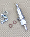 Quarter Inch Gas Tank Fuel Line Quick Release Disconnect Coupling Kit with Stainless Steel Valves and Viton O Rings