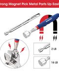 Two magnetic pick up tools in a Four Piece Telescoping Magnetic Pick Up Tool Kit With Flexible Grabber A Real Workhorse For Reaching Under Cars