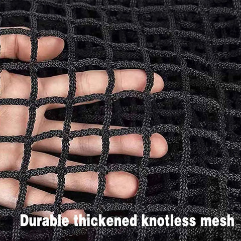 Close-up of durable knotless mesh for Golf Batting Cage Netting 10x10x10 Ft Practice Net For Backyard Indoor Outdoor