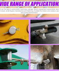 All In One Clevis Pin Kit With 51 Pieces In 18 Sizes M5 M6 M8 M10 M12 Zinc Plated Flat Head Pins Plus Cotter Pins shown installed in machinery and vehicles for fastener applications.
