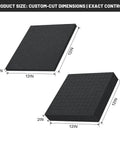 Dual Thickness Foam Insert Kit With Pick And Pluck Layers For Tool Drawers And Game Cases 4 Piece Set Including Two 12x12x2 Inches Sheets And Two 12x12x0.4 Inches Sheets For Customizable Protective Organizers, 12x12 foam sheets