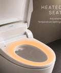 Slick Smart Bidet Toilet Seat With Heated Seat And Warm Water Spray Plus Air Dryer Remote Control, showing heated seat feature.