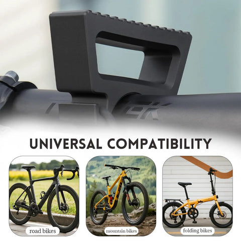 1 Pair Bike Handlebar Stand With Silicone Straps, compatible with road, mountain, and folding bikes, close-up of handle