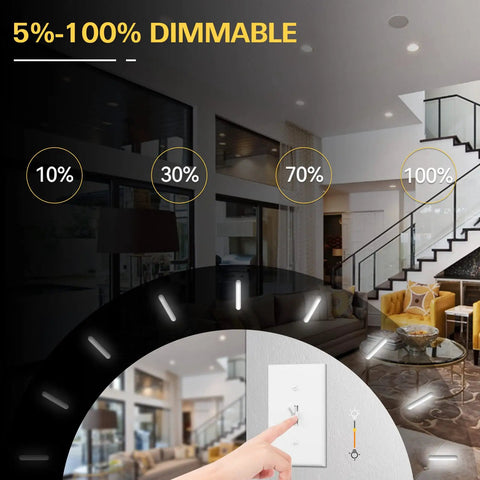 5%-100% dimmable 12 Pack 4 Inch 5CCT LED Recessed Ceiling Lights With Night Light CRI90 850 Lumen 10.5W 80W Equivalent