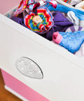 2 Piece Bling Crystal Drawer Pulls Flat Cup Handles Zinc Alloy With Rhinestones on white dresser drawer with clothes