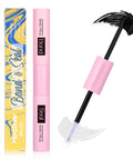 Bond And Seal 2 In 1 Lash Glue Waterproof With Strong Hold For DIY Cluster Eyelashes Long Lasting Adhesive on pink tube next to brush