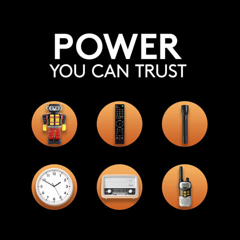 Built Tough 9V Batteries Four Pack For Smoke Detectors And Carbon Monoxide Alarms With Hella Reliable Power To Keep Your Home Secure And Ready For Emergencies Without Any Hiccup When Things Get Real image featuring various powered devices.