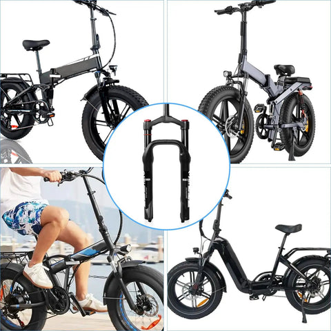 Front Fork For Four Inch Fat Tires With 130mm Travel And Crown Lockout, Ultralight Air Suspension Front Fork for bikes
