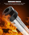 MTB1 ER11 M6 Morse Taper Collet Chuck Holder showing high hardness and wear resistance in fire-themed background