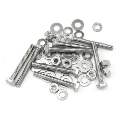 Heavy Duty U Channel Sign Post Bolts Set in 304 Stainless Steel Weatherproof Traffic Sign Mounting Hardware with Nuts 8 Set