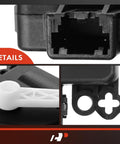 A-Premium HVAC heater blend door actuator for Ford Mustang; black connector, white linkage arm, mounting bracket