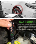 Using Brake Fluid Tester Pen DOT 3 DOT 4 DOT 5.1 Diagnostic Tool With 5 LED Indicators to check car brake fluid moisture level.