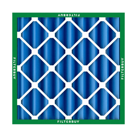 20x20x4 MERV 13 Air Filter For Smoke And Allergy Defense, Electrostatic Pleated HVAC Replacement, 2-Pack, front view