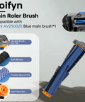 Replacement Parts Kit For Robot Vacuum Models AV2501S AV2511AE RV2502AE RV2610WA with blue main roller brush
