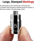 One Quarter Inch Drive Hex Bit Socket Long Reach Size 7 64 Inch Pro Grade For Deep Fasteners Chamfered Edges Extended