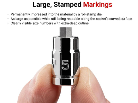 One Quarter Inch Drive Hex Bit Socket Long Reach Size 7 64 Inch Pro Grade For Deep Fasteners Chamfered Edges Extended