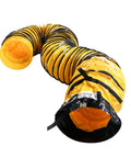 25 Ft PVC Flexible Ducting For Exhaust Fans 8 Inch Ultra Flexible Flame Retardant Vent Hose With Carbon Wire Spring Uncoiled