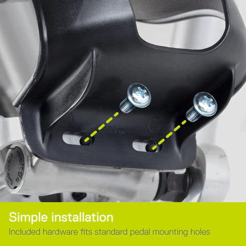Toe Clips For Bike Pedals With Wide Opening For Easy On Off Comfort And Convenience Durable Foot Straps For Installation