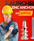 Heavy Duty Zinc Self Drilling Drywall Anchors And Screws Kit With 120 Pieces Number 8 Fasteners for hanging accessories.