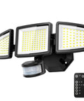 Motion Sensor Outdoor LED Flood Light With 7000 Lumen Output And 6500K Daylight Waterproof Hardwired Wall Light with remote