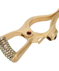 Beefy Heavy Duty Brass Ground Clamp For Earth Electrode Holder And Industrial Workshop Grounding Tool With Premium Conductivity