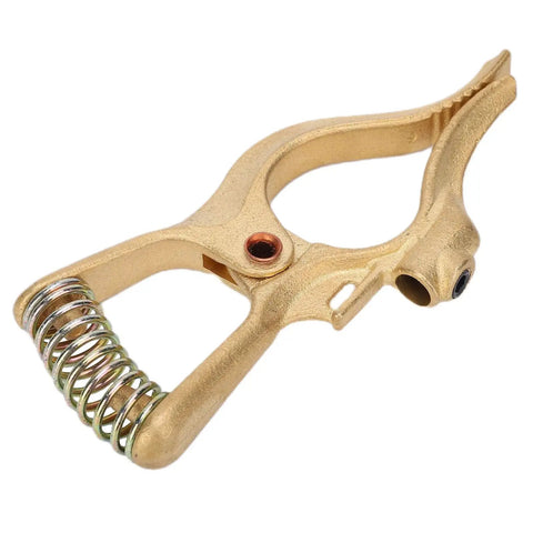 Beefy Heavy Duty Brass Ground Clamp For Earth Electrode Holder And Industrial Workshop Grounding Tool With Premium Conductivity