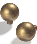 Antique Brass Cabinet Knob Set 25mm 1 Inch Zinc Alloy Retro Vibe Pulls For Dresser Drawer Wardrobe Furniture 6 Pack