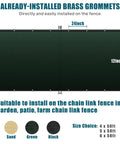 Installation of Dark Green Privacy Fence Screen 4x50 Feet For Chain Link Fences With 90 Percent Blockage, Heavy Duty 170GSM HDPE Windscreen Shade Net.