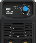 Front view of GIS 122 Inverter Welder For Home And Jobsite Do It All Lightweight Arc Welder With 10 To 120 Amp Range IGBT Technology