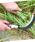 Two Pack Short Handle Weeding Sickle Tools Manganese Steel Garden Grass Cutter Set for Easy Weeding Harvesting in the yard and