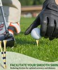 500 Pcs Bamboo Golf Tees 3-1/4 Inches Long Wooden Tees For Golf Practice On The Course Natural Color With Blue Stripes