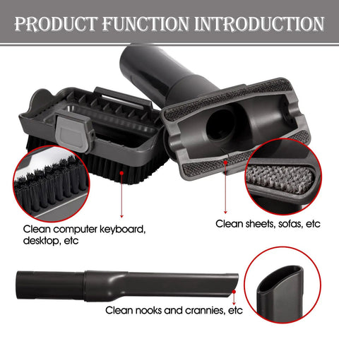Two-In-One Vacuum Replacement Parts Kit showing removable brush and slot brush tools for Shark series HV300 NV751 NV752