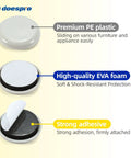 Heavy Duty Furniture Sliders For Hardwood Floors And Carpet Self Stick Moving Pads with premium PE plastic and EVA foam layers.