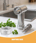 Electric Meat Grinder Attachment With Aluminum Alloy Replacement Tube Parts Sausage Filling Tool For Home Cooks Pro Grade Grinding Speed And Texture For Easy Everyday Meat Making, 3-piece set