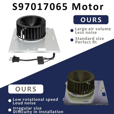 S97017065 Motor Assembly for 676A 676B 676C 676F Bathroom Exhaust Fan with low noise and high airflow