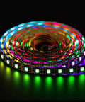 Coiled Individually Addressable SK9822 LED Strip APA102C Compatible Dope Performance 5m 16.5ft 60 LEDs Per Meter