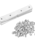 Heavy Duty Stainless Steel Corner Brackets Kit 10 Pack with screws for wood and metal, wear resistant connectors for displays