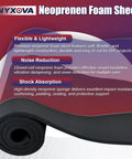 Beefy Closed Cell Neoprene Foam Sheet Roll For Soundproofing And Thermal Insulation Waterproof Shock Absorbing Rubber Padding, flexible and lightweight material.
