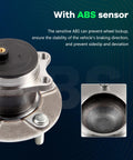 Close-up of Rear Wheel Hub Bearing Assembly 512394 For Mitsubishi Lancer 2008-2015, Outlander 2011-2012, with ABS sensor.