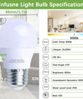 Brighten Your Fridge With No Fuss Install LED Refrigerator Light Bulb 4W 40 Watt Equivalent Waterproof Freezer IP54 Specs