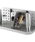 Belt Grinder Knife Jig 7.75 Inch Sharpening Locator with adjustable 85 to 115 degree angle, dual handles, aluminum alloy