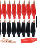 Pro Grade Copper Alligator Clips Set 35mm Insulated Crocodile Clips for Electrical Testing and DIY Projects
