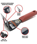 Lightweight Trim Puller Mini Multi Tool For Tight Spaces with easy grip, heavy-duty steel, and built-in nail puller.