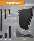 Long Water Pump Alternator Bracket For Chevy Small Block SBC 305 350 Engines 1969 To 1986 With Hardware Black Finish