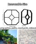 Walk Stone Maker DIY Paving Mold For Concrete Pathways Hexagon Pattern Reusable Stone Mold size 405x405x40mm for garden use.