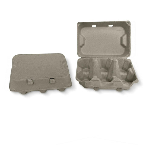 Six Jumbo Duck Egg Cartons Pack With Blank Top For Custom Labels Each Carton Holds Six Large Eggs Ideal For Farm Fresh Or Backyard Eggs Eco Friendly Paper Pulp 100 Pack