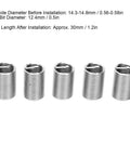 20Pcs Wire Thread Inserts Kit For M12 By 1.5 Threads, Stainless Steel Helical Screw Repair Sleeves, 304 Grade Durable Thread Repair Tool Set