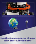Planet Earth And Moon In Orbit Building Set For Kids 10 Plus An Outer Space STEM Toy To Explore The Solar System, model detail