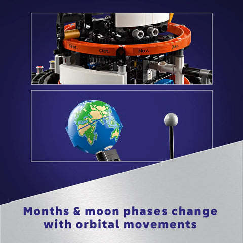 Planet Earth And Moon In Orbit Building Set For Kids 10 Plus An Outer Space STEM Toy To Explore The Solar System, model detail